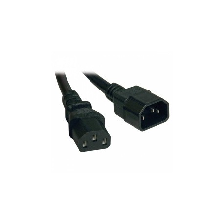 Tripp Lite Cable de Poder para PC C14 Coupler Macho - C13 Hembra Coupler, 30.5cm, Negro