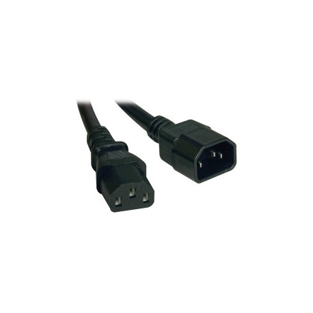 Tripp Lite Cable de Poder C14 Coupler Macho - C13 Coupler Hembra, 61cm, Negro