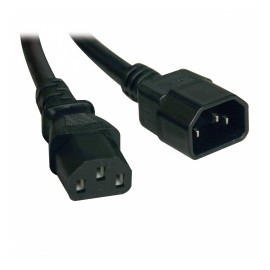 Tripp Lite Cable de Poder 18AWG, C13 coupler Macho - C14 coupler Hembra, 3 Metros