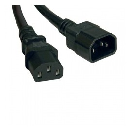 Tripp Lite Cable de Poder C13 coupler Macho - C14 coupler Hembra, 3 Metros, Negro