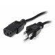 Startech.com Cable de Poder NEMA 5-15P Macho - C13 Hembra, 3 Metros, Negro