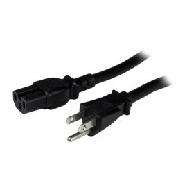 StarTech.com Cable de Poder NEMA 5-15P - C15 Coupler, 1.2 Metros, Negro