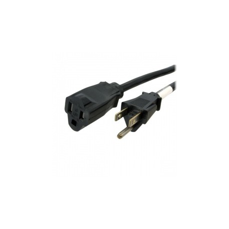 StarTech.com Cable de Poder NEMA 5-15P Macho - NEMA 5-15R Hembra, 90cm, Negro