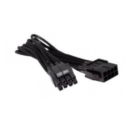Aerocool Cable de Poder 8-pin Macho - 8-pin Hembra, 40cm, Negro