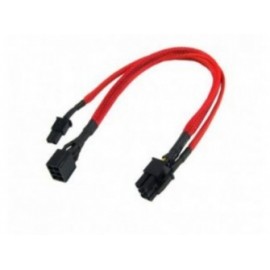 Aerocool Cable de Poder 6-pin Macho - 6-pin Macho, 40cm, Rojo