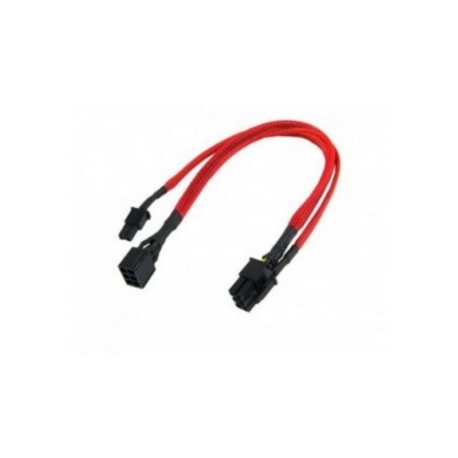 Aerocool Cable de Poder 6-pin Macho - 6-pin Macho, 40cm, Rojo