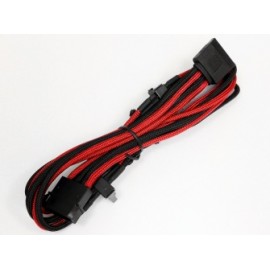 Aerocool Cable de Poder Molex 4-pin Macho - 4x SATA, 80cm, Rojo