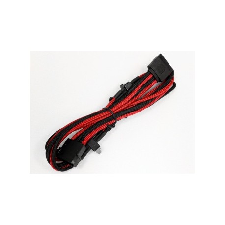 Aerocool Cable de Poder Molex 4-pin Macho - 4x SATA, 80cm, Rojo