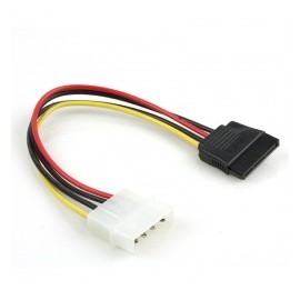 Xtech Cable de Poder Molex (4-pin) Macho - SATA Hembra, 15cm