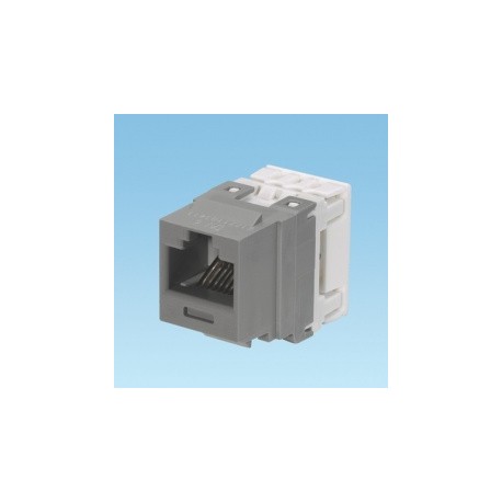 Panduit Jack de Red Cat6e de 8 Posiciones, RJ-45, Gris