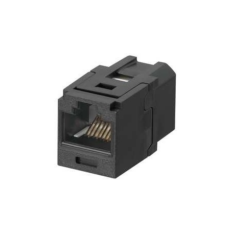 Panduit Jack de Red Cat6 de 8 Posiciones, RJ-45, Negro