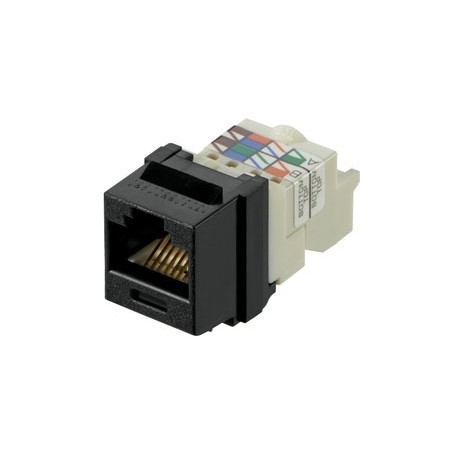 Panduit Jack de Red Cat6, RJ-45, Negro