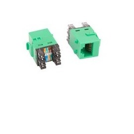 TE Connectivity Jack Modular RJ-45 Cat6 Tipo Keystone, Verde