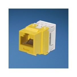 Panduit Jack Categoría 6 Tipo KeyStone, RJ-45, Amarillo