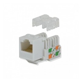 Logico Jack Keystone Cat5e RJ-45 KJ5211, Blanco