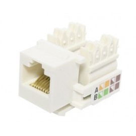 X-Case Jack Categoría 5e UTP Tipo Keystone, RJ-45, Blanco, 10 Piezas