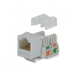 Logico Jack Categoría 6 Tipo Keystone, RJ-45, Blanco