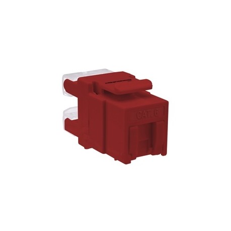 Condunet Jack de Red Cat6, RJ-45, Rojo