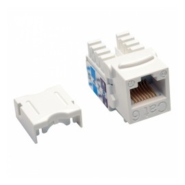 Tripp Lite Jack Enchufe Keystone Punch Down 110 Cat6/Cat5e, Blanco, 25 Piezas