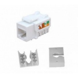 Enson Conector Jack RJ-45 Cat6 90 Grados, Blanco