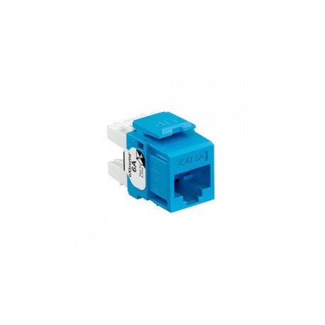 Leviton Jack de Red Cat6a, RJ-45, Azul