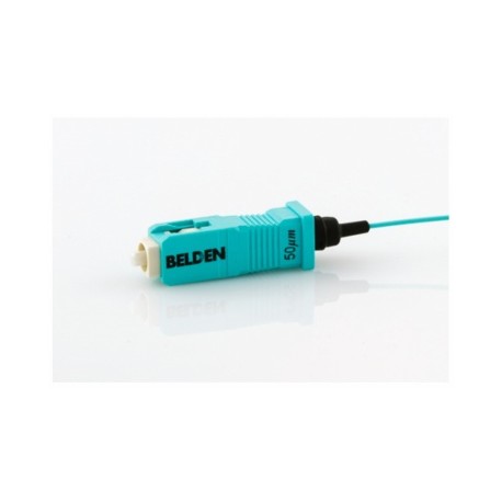 Belden Conector Fibra Óptica SC, Multimodo, OM3, Aqua