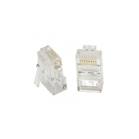 Data Components Conector RJ-45 Cat5e de 8 Posiciones, Transparente, 100 Piezas