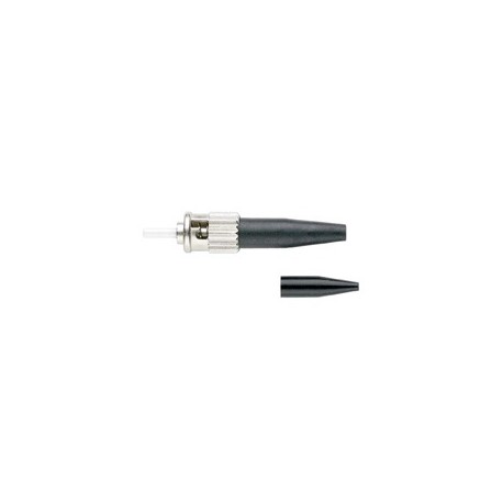 Panduit Conector de Fibra Óptica ST Simplex Multimodo, 62.5/125µm, 50/125µm, Negro