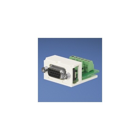 Panduit Módulo D-Sub con Conector DB15 Alta Densidad Montado en Circuito Impresora, Blanco