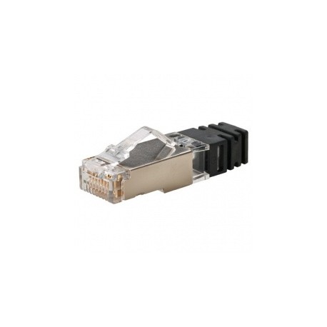 Panduit Plug Modular Blindado Categoría 6, 8 Hilos, 8 Posiciones, Transparente, Paquete de 100 Piezas