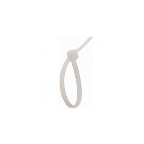 Steren Cintillo Plástico 9.6cm x 2.5mm, Blanco, 100 Piezas