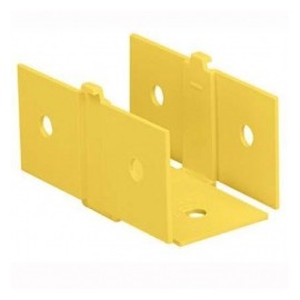 Panduit Acoplador Fiber-Duct, 2 x 2, Amarillo