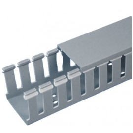 Panduit Ducto Ranurado de tipo G, 1 x 2 x 6, Gris