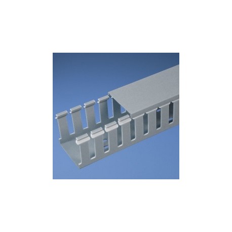 Panduit Ducto Tipo G de Ranuras Anchas, 1 x 1 x 6, PVC, Gris Claro