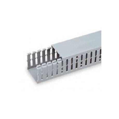 Panduit Ducto Tipo G de Ranuras Anchas, 1.5 x 3 x 6, PVC, Gris Claro