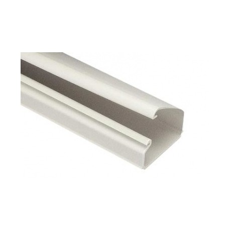 Panduit Canaleta Plástica LD3 de 8, PVC, Cremita