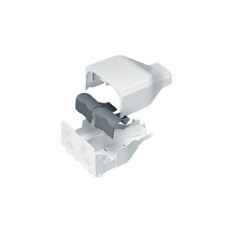 Panduit Entrada de Plástico para Extremo de Canaleta T-45, PVC, Blanco