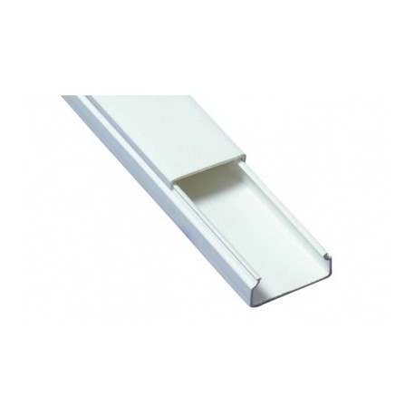 Thorsman Canaleta TMK1020, Tramo de 2.5 Metros, Blanco, Paquete de 25 Piezas