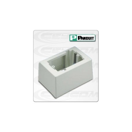 Panduit Caja Superficial, 8.3 x 4.1cm, Blanco, 1 Pieza