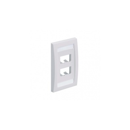 Panduit Faceplate Ejecutiva para Módulo Mini-Com, 4 Puertos, Blanco