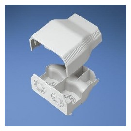 Panduit Tapa con Entrada para Extremo de Canaleta T-70, Blanco