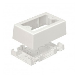 Panduit Caja de Salida de 2 Piezas para Canaleta T-45 y LD, Blanco, 1 Pieza