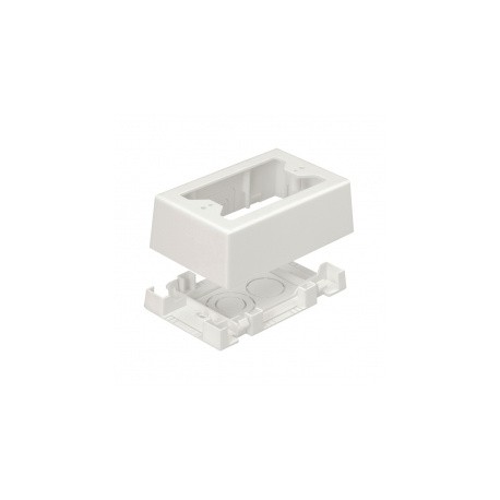 Panduit Caja de Salida de 2 Piezas para Canaleta T-45 y LD, Blanco, 1 Pieza