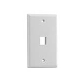 Belden Tapa para Caja (Faceplate) AX102660, 1 Salida, Tipo KeyStone, Blanco