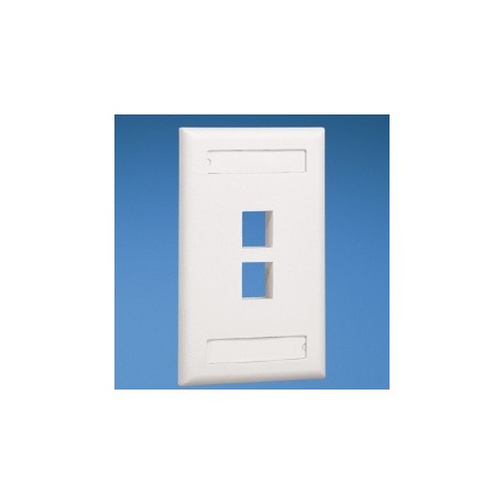 Panduit Placa NK2FIWY, 2 Ventanas, Blanco