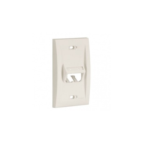 Panduit Placa de Pared Vertical, 2 Puertos, Blancos