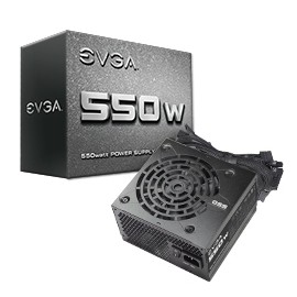 Fuente de Poder EVGA 100-N1-0550-L1, 20 4 pin ATX, 120mm, 550W