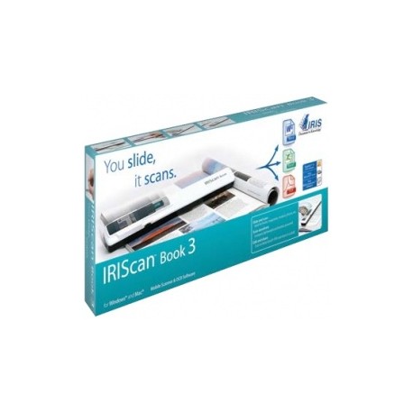 Scanner I.R.I.S. IRIScan Book 3, 900 x 900DPI, Escáner Color, USB 2.0, Blanco