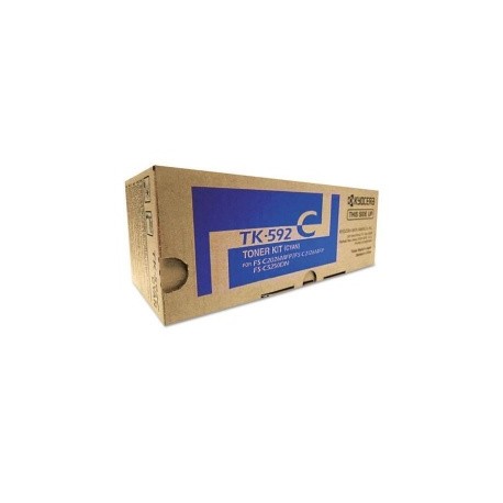 Tóner Kyocera TK-592 Cyan, 5000 Páginas