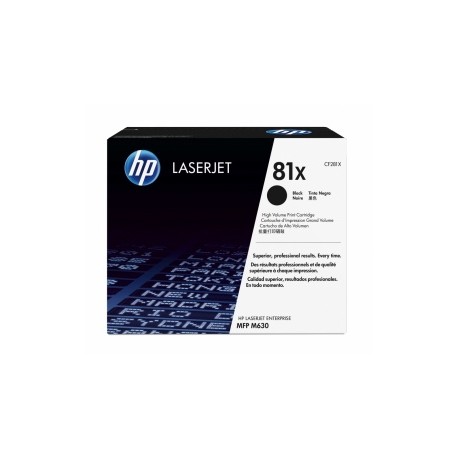 Toner HP 81X Negro, 25.000 Páginas